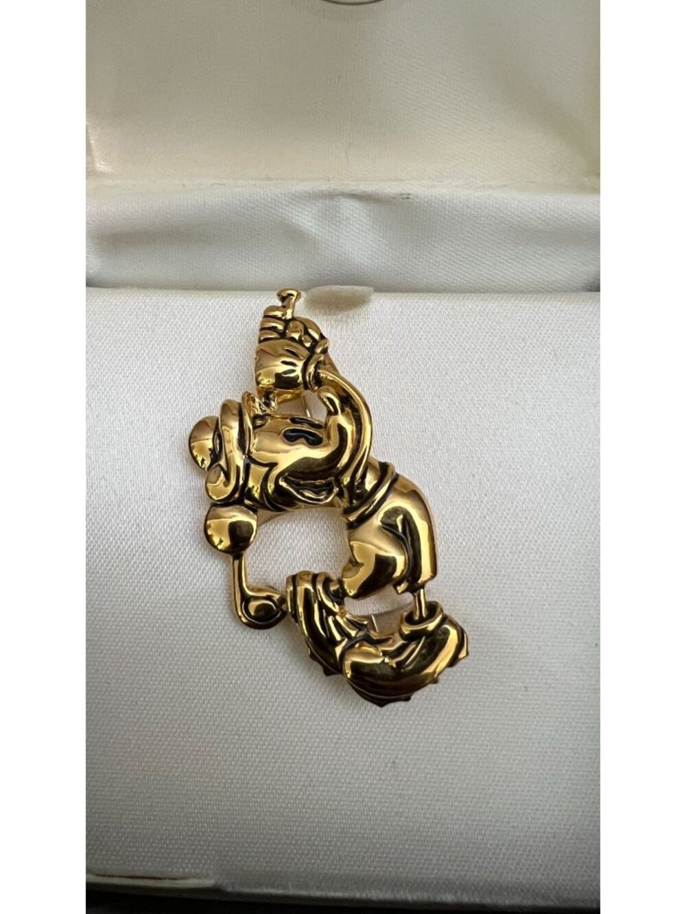Mickey & Co. Gold-Plated Goofy Pin Brooch With Original Box - Picture 2 of 3